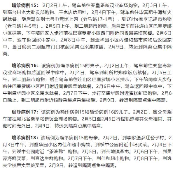 辽宁新增4例本土确诊病例行动轨迹(辽宁新增2例本土确诊病例详情) 辽宁新增4例本土确诊病例行动轨迹(辽宁新增2例本土确诊病例详情)